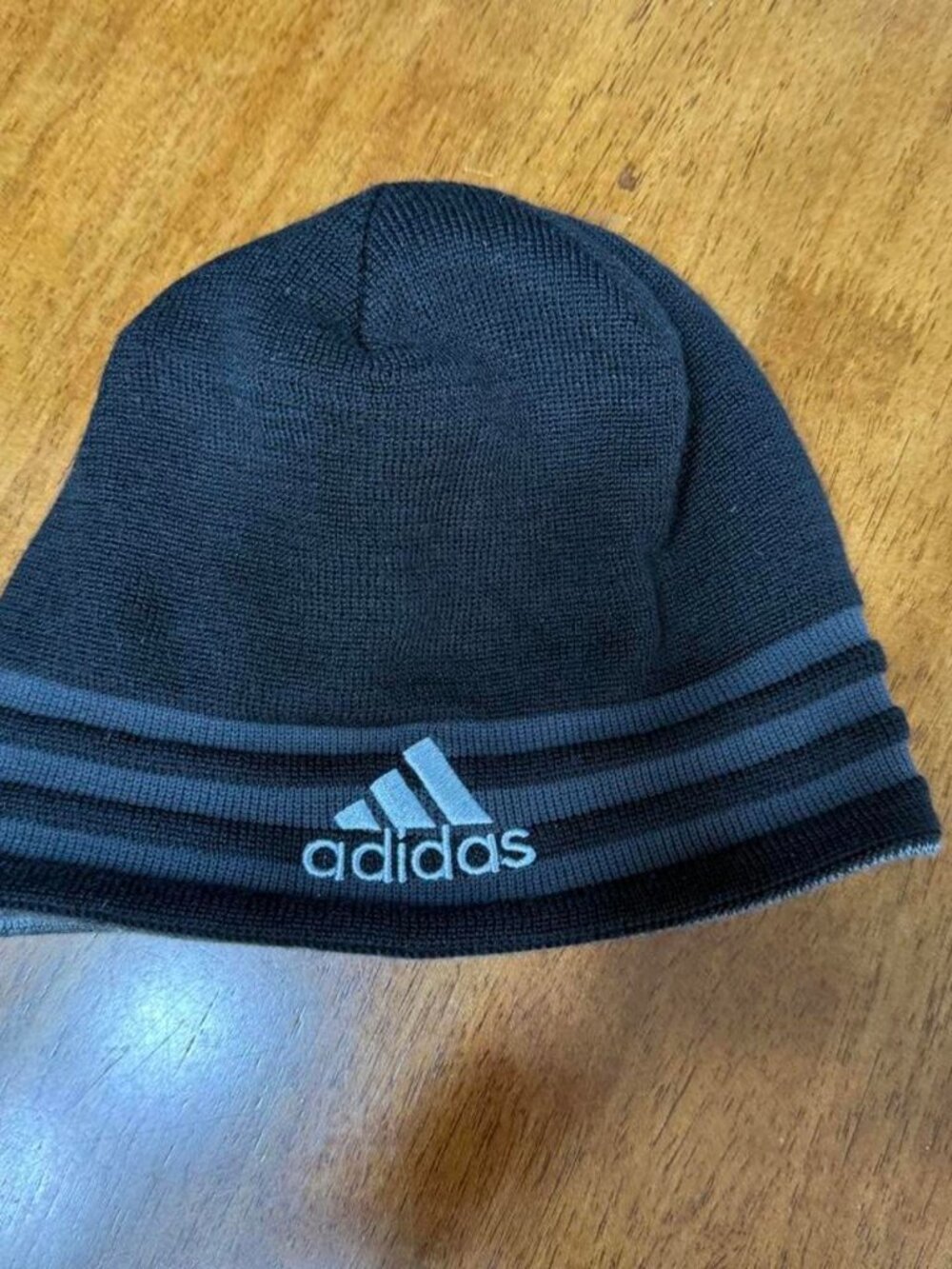Adidas Interchangeable Beanie Black Grey Winter Hat